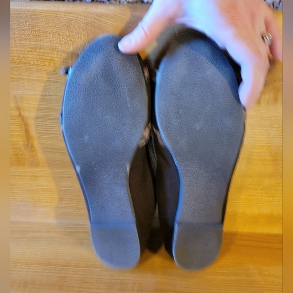 Dressbarn womens brown python detail rounded toe ballet flats 7W - Picture 8 of 8